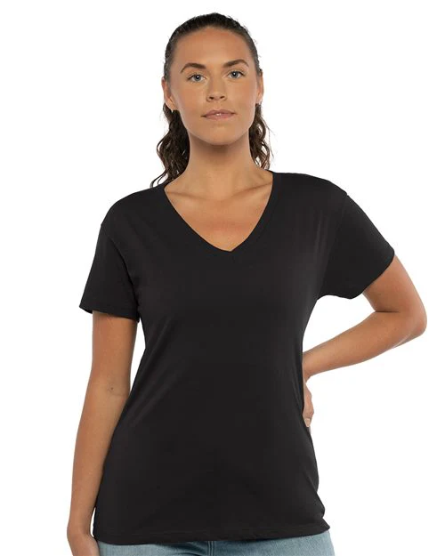 Next Level-3940-Women’s Cotton V-Neck T-Shirt - Image 9
