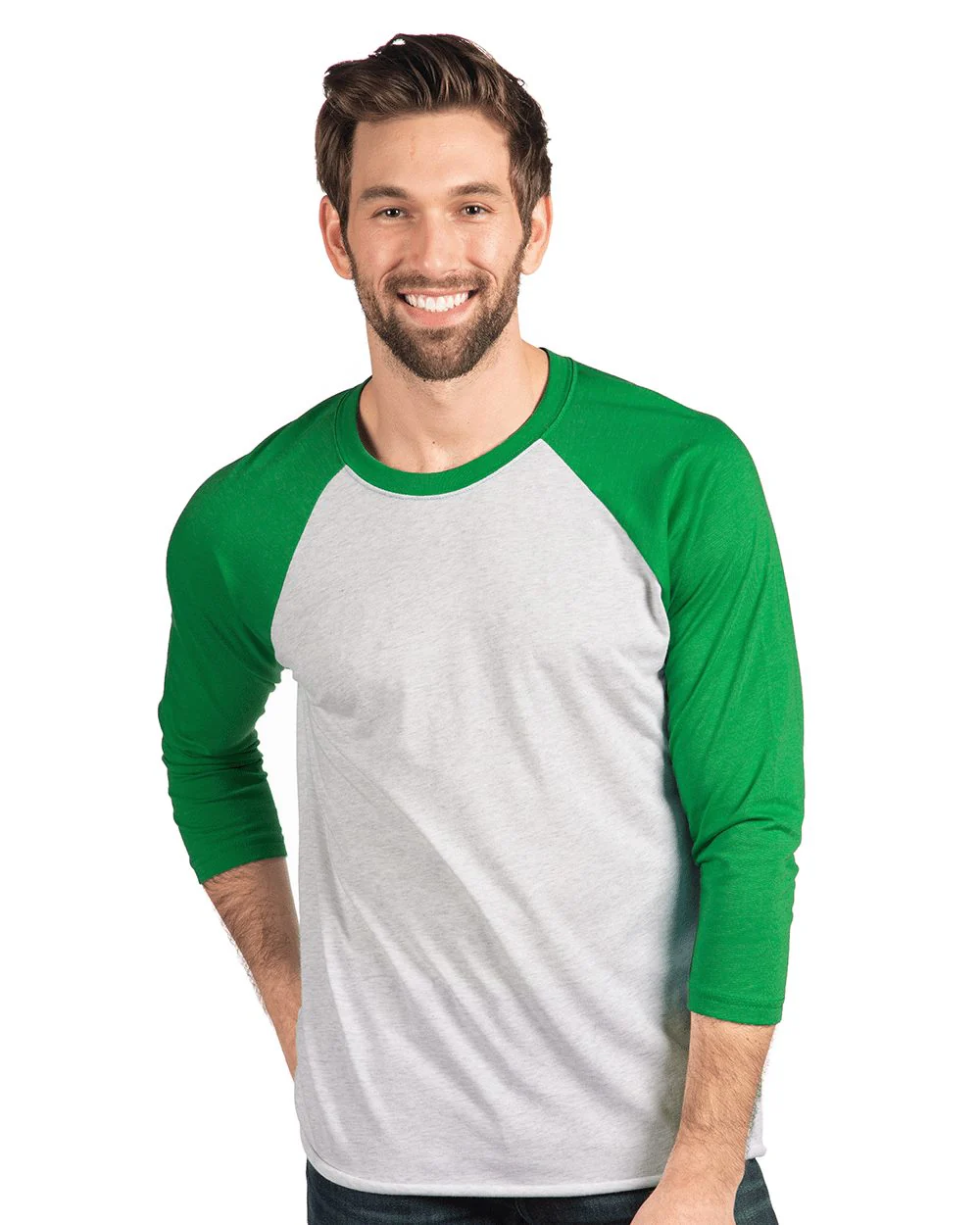 Next Level-6051-Triblend Three-Quarter Raglan T-Shirt - Image 4