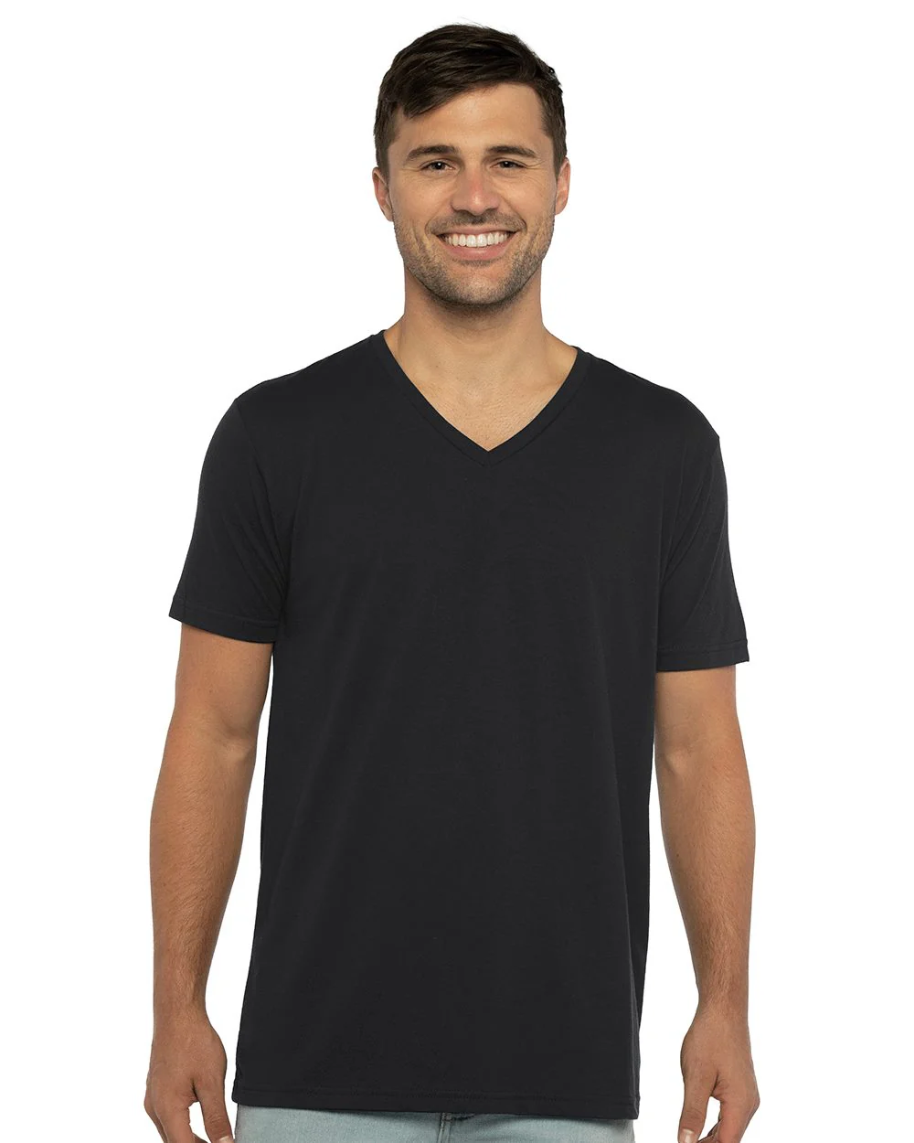 Next Level-6440-Sueded V-Neck T-Shirt - Image 3