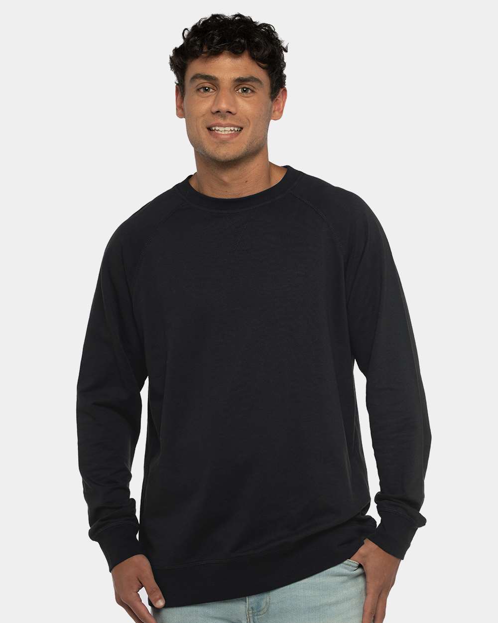 Next Level-9000-Laguna Raglan Crewneck Sweatshirt - Image 4