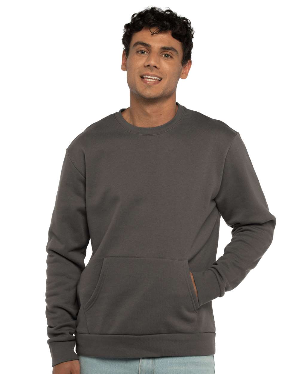 Next Level-9001-Santa Barbara Pocket Crewneck Sweatshirt - Image 12