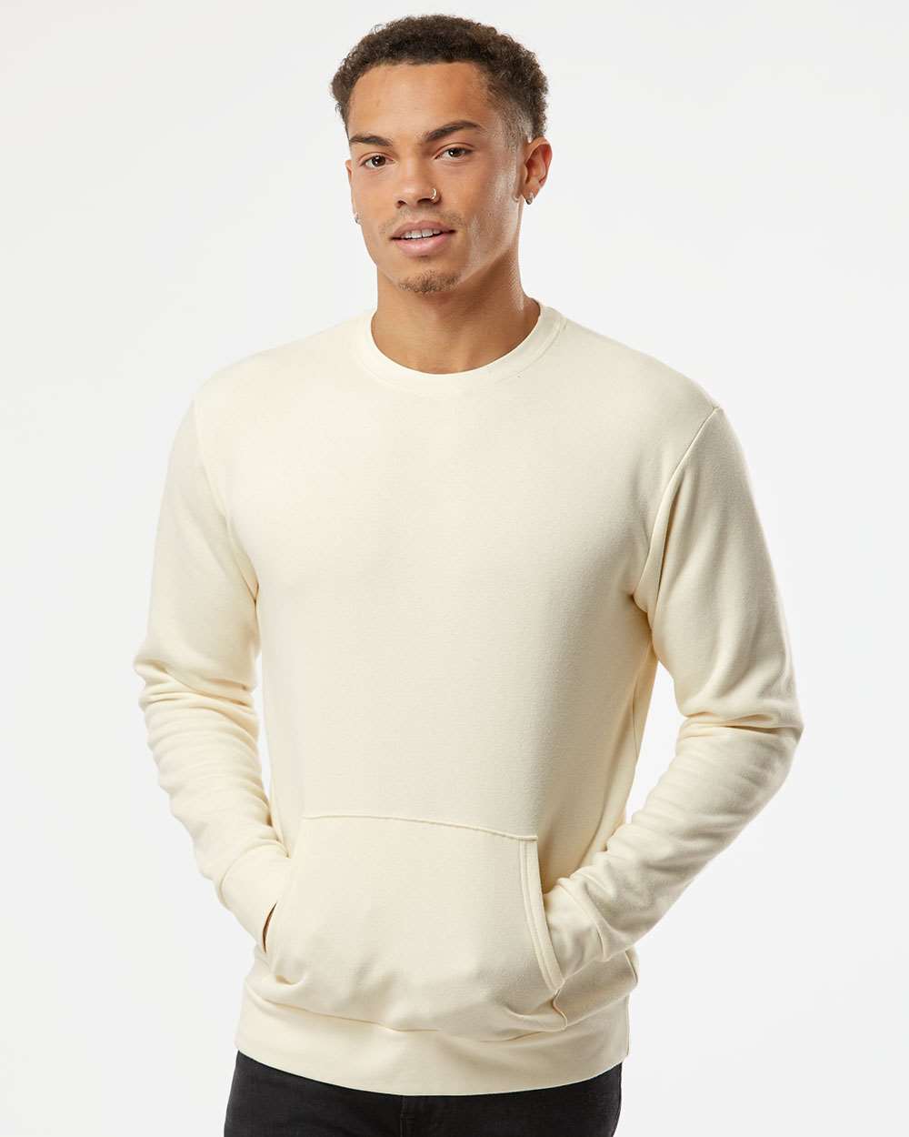 Next Level-9001-Santa Barbara Pocket Crewneck Sweatshirt - Image 24