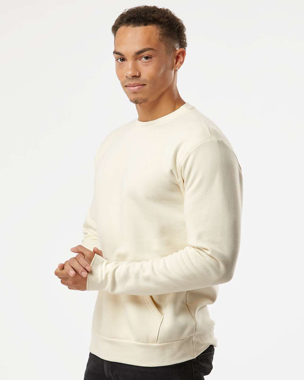 Next Level-9001-Santa Barbara Pocket Crewneck Sweatshirt - Image 25