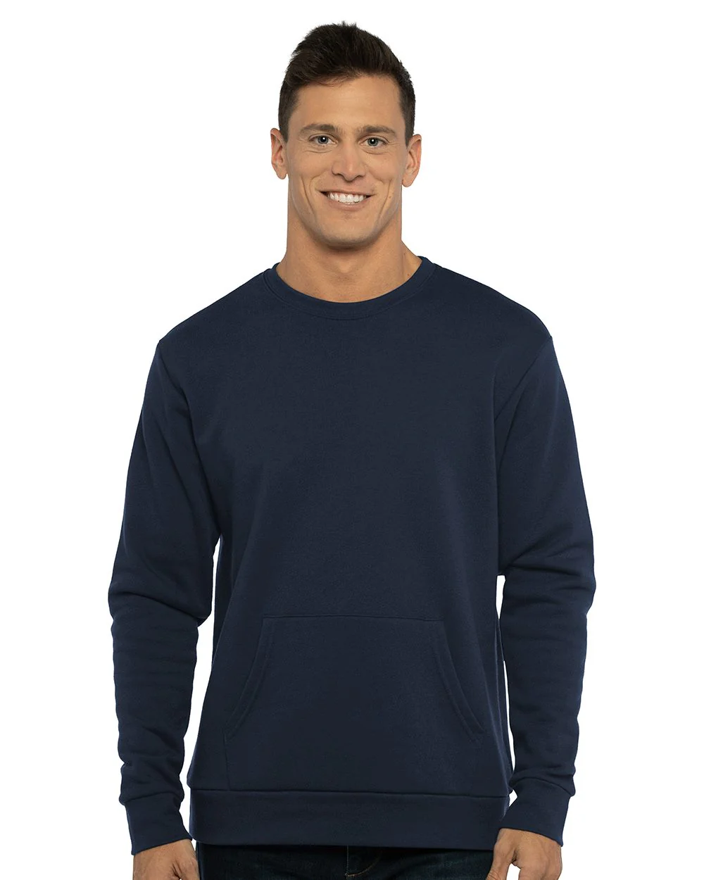 Next Level-9001-Santa Barbara Pocket Crewneck Sweatshirt - Image 6