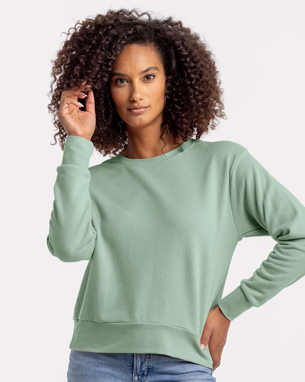 Next Level-9084-Women's Laguna Sueded Sweatshirt - Image 29