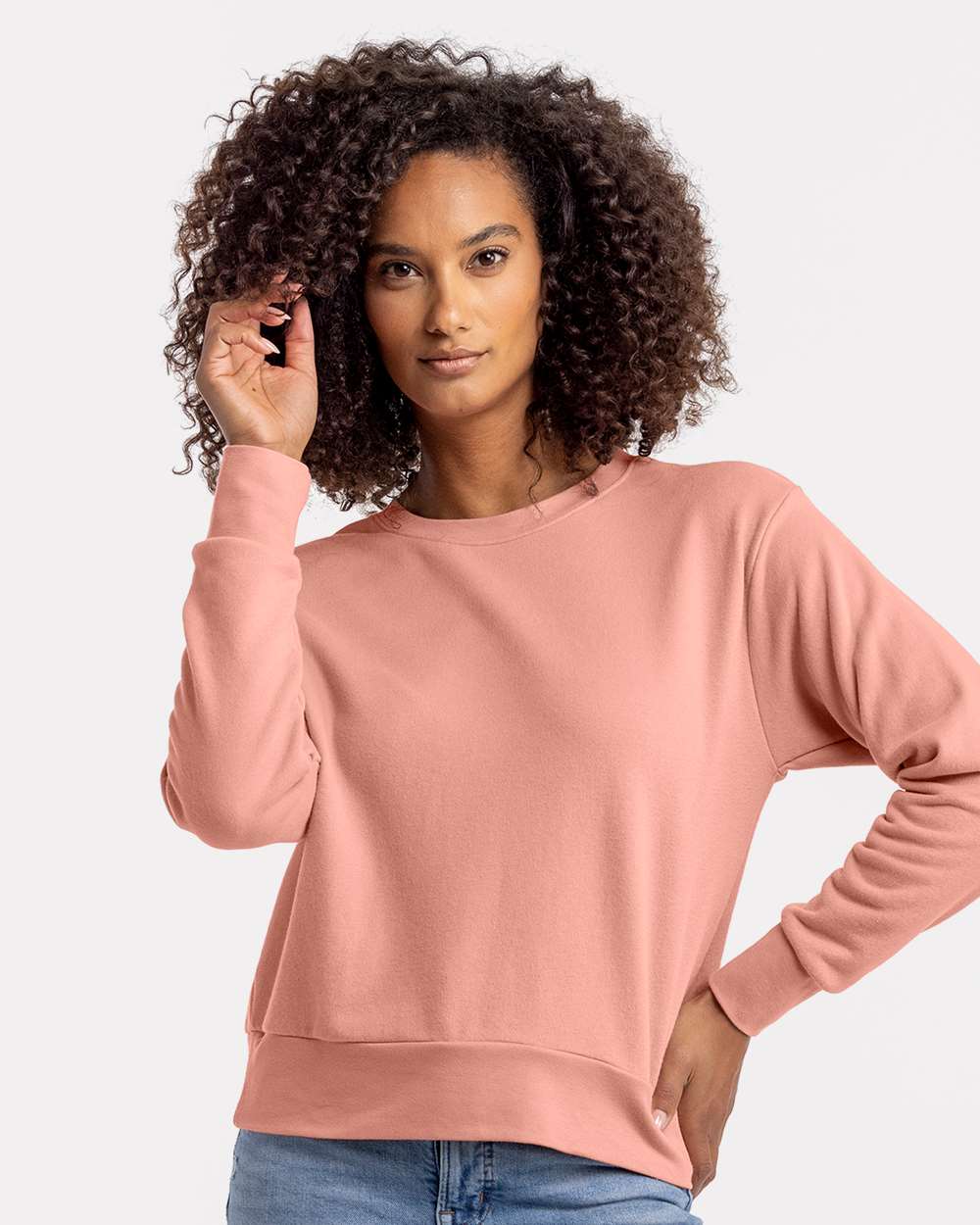Next Level-9084-Women's Laguna Sueded Sweatshirt - Image 9