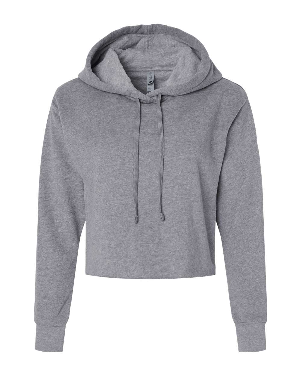 Next Level-9384-Women's Laguna Sueded Raw Edge Crop Hoodie - Image 12