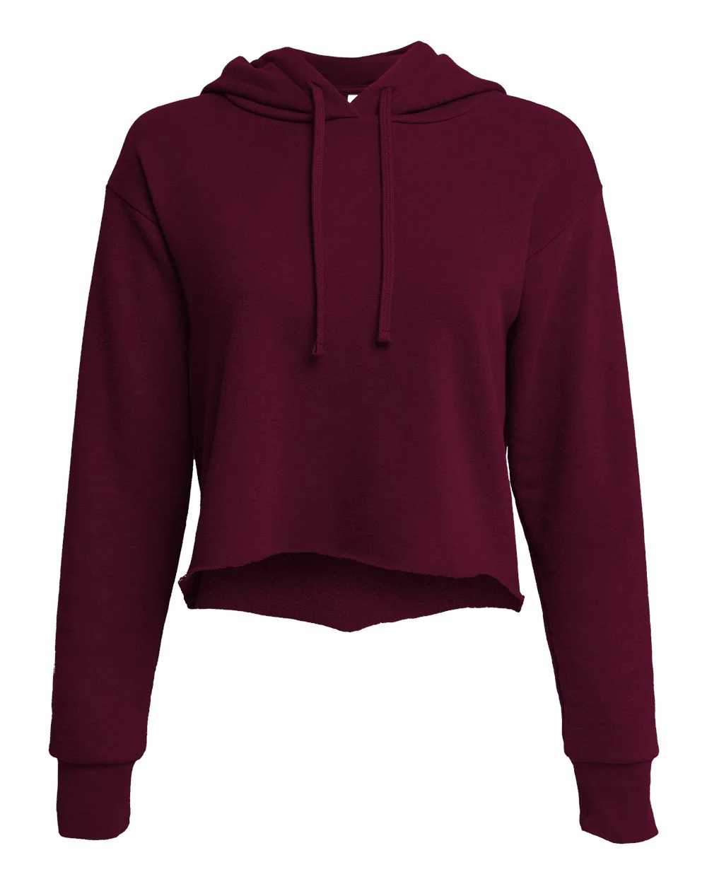 Next Level-9384-Women's Laguna Sueded Raw Edge Crop Hoodie - Image 17