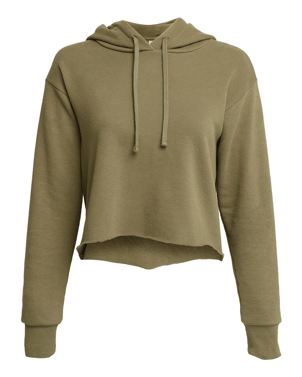 Next Level-9384-Women's Laguna Sueded Raw Edge Crop Hoodie - Image 25
