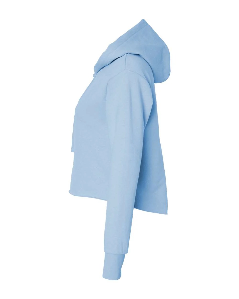Next Level-9384-Women's Laguna Sueded Raw Edge Crop Hoodie - Image 30