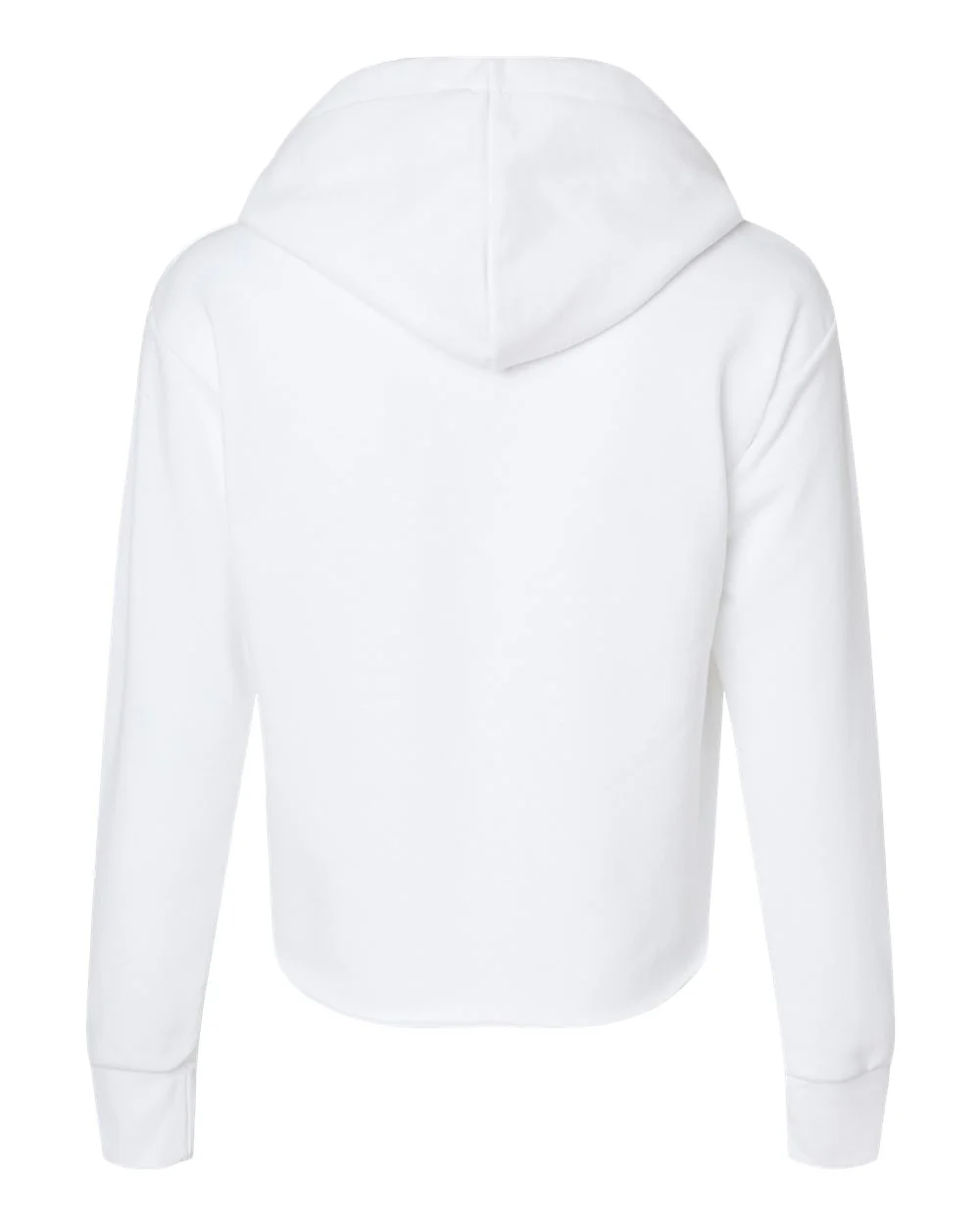 Next Level-9384-Women's Laguna Sueded Raw Edge Crop Hoodie - Image 34