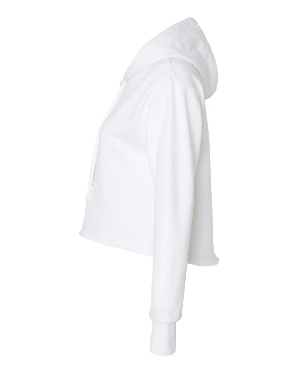 Next Level-9384-Women's Laguna Sueded Raw Edge Crop Hoodie - Image 35