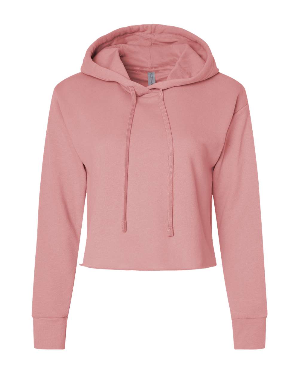 Next Level-9384-Women's Laguna Sueded Raw Edge Crop Hoodie - Image 7