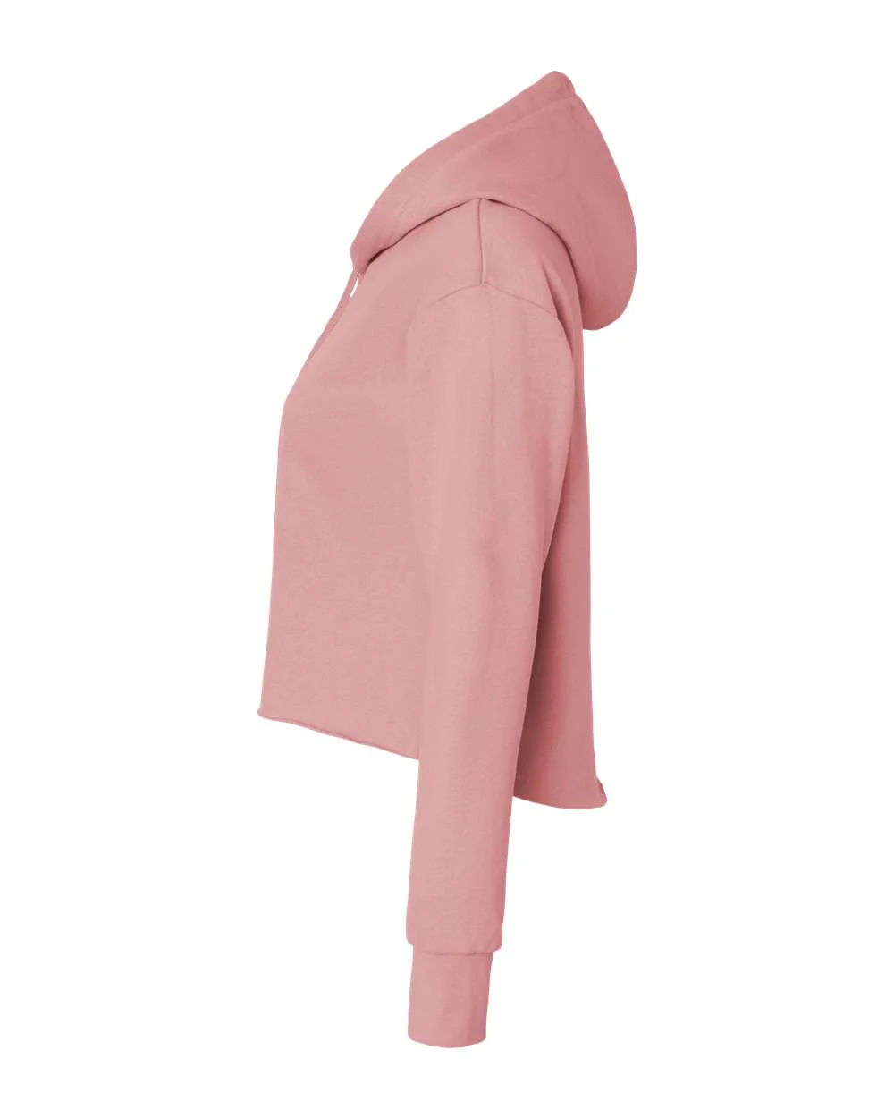 Next Level-9384-Women's Laguna Sueded Raw Edge Crop Hoodie - Image 9