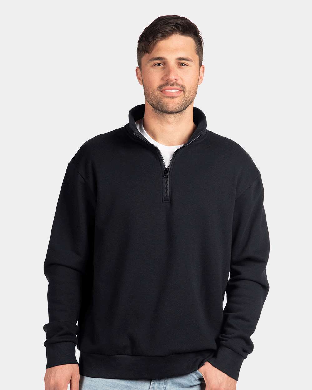 Next Level-9643-Fleece Quarter-Zip Pullover - Image 4