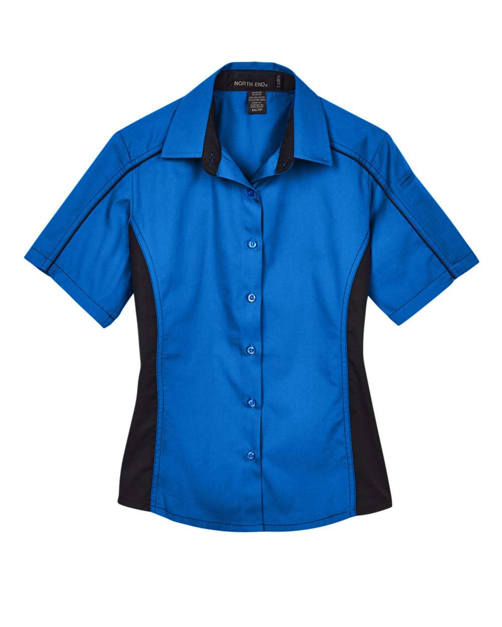 North End-77042-Women's Fuse Colorbloack Twill Short Sleeve Shirt - Image 12