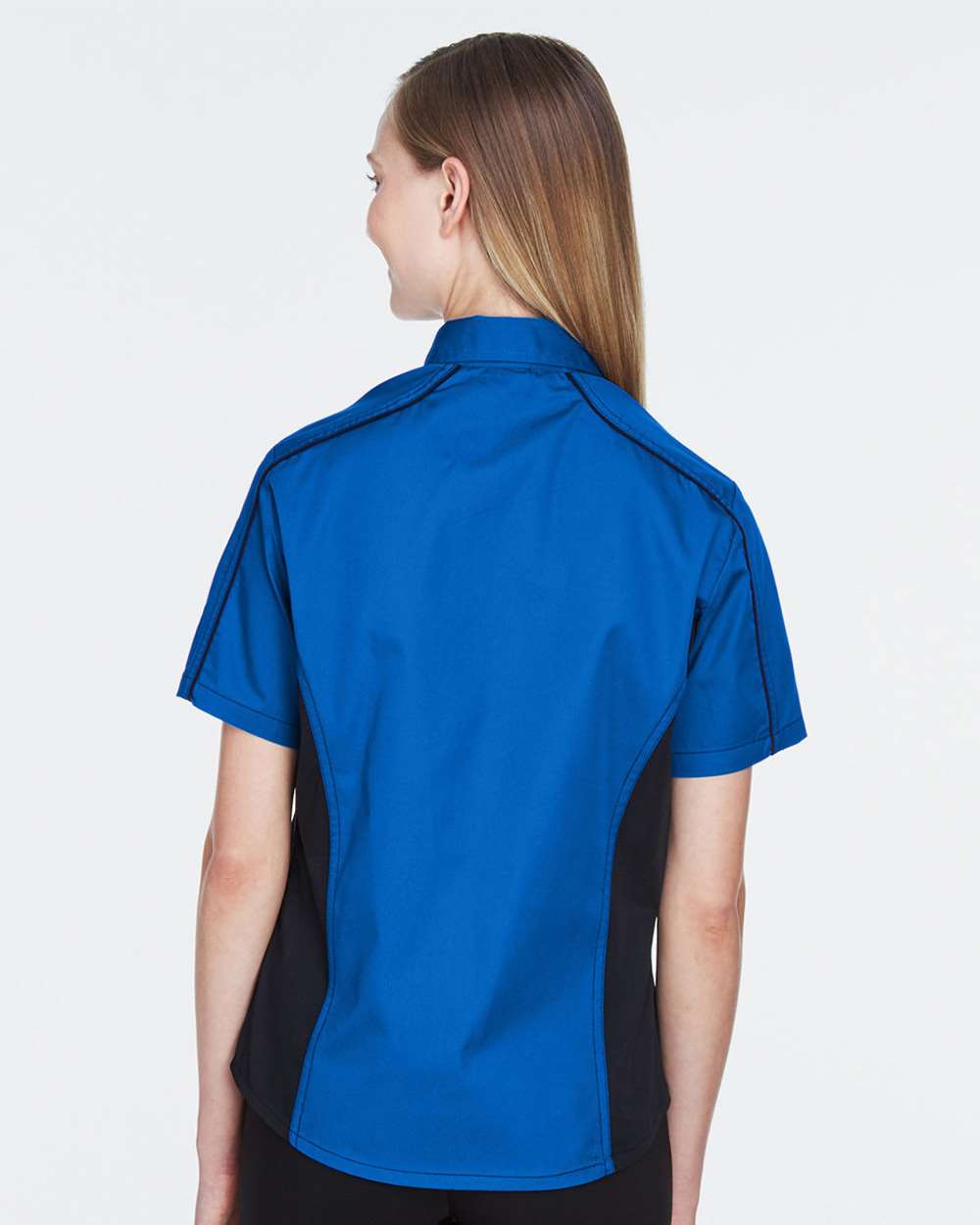North End-77042-Women's Fuse Colorbloack Twill Short Sleeve Shirt - Image 16