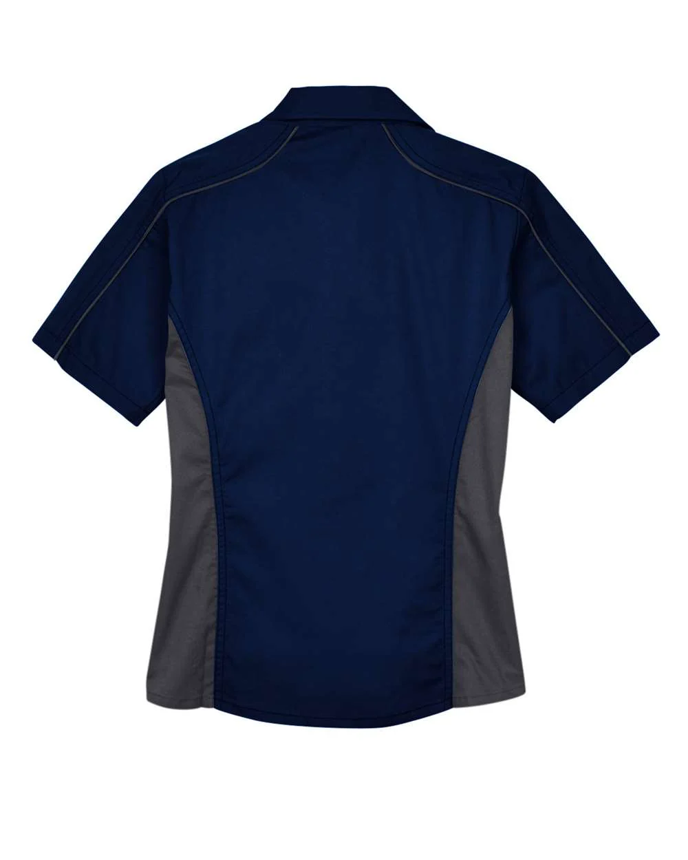 North End-77042-Women's Fuse Colorbloack Twill Short Sleeve Shirt - Image 2