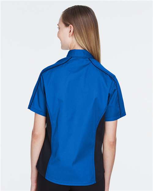 North End-77042-Women's Fuse Colorbloack Twill Short Sleeve Shirt - Image 21