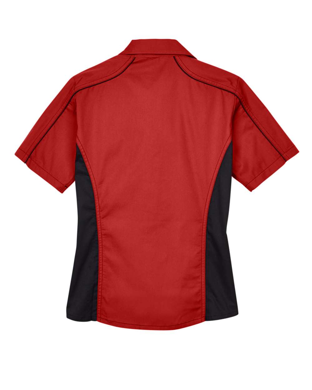 North End-77042-Women's Fuse Colorbloack Twill Short Sleeve Shirt - Image 8