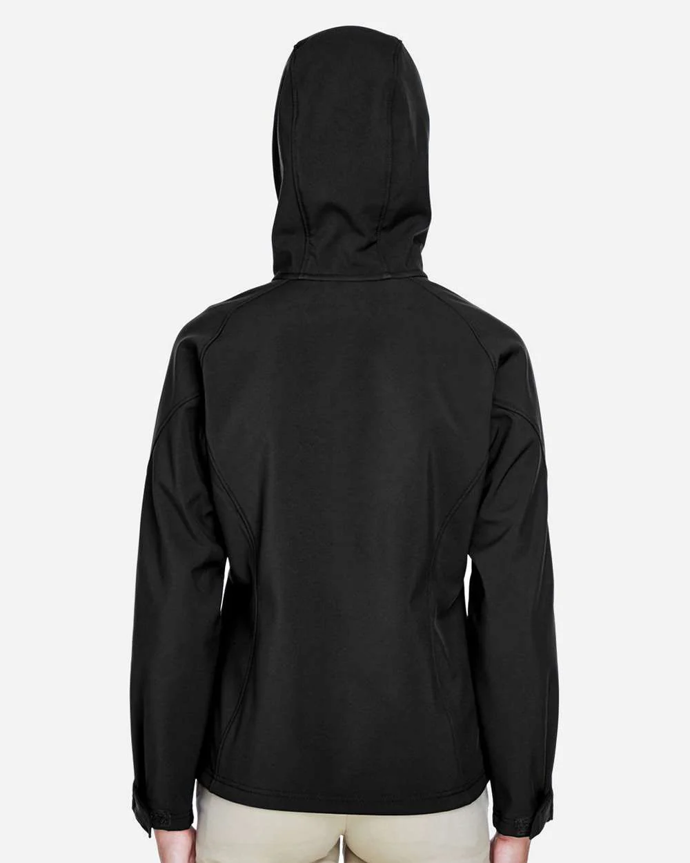 North End-78166-Women's Prospect Two-Layer Fleece Bonded Soft Shell Hooded Jacket - Image 5