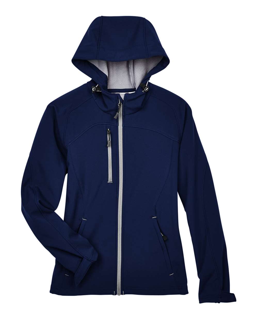 North End-78166-Women's Prospect Two-Layer Fleece Bonded Soft Shell Hooded Jacket - Image 7