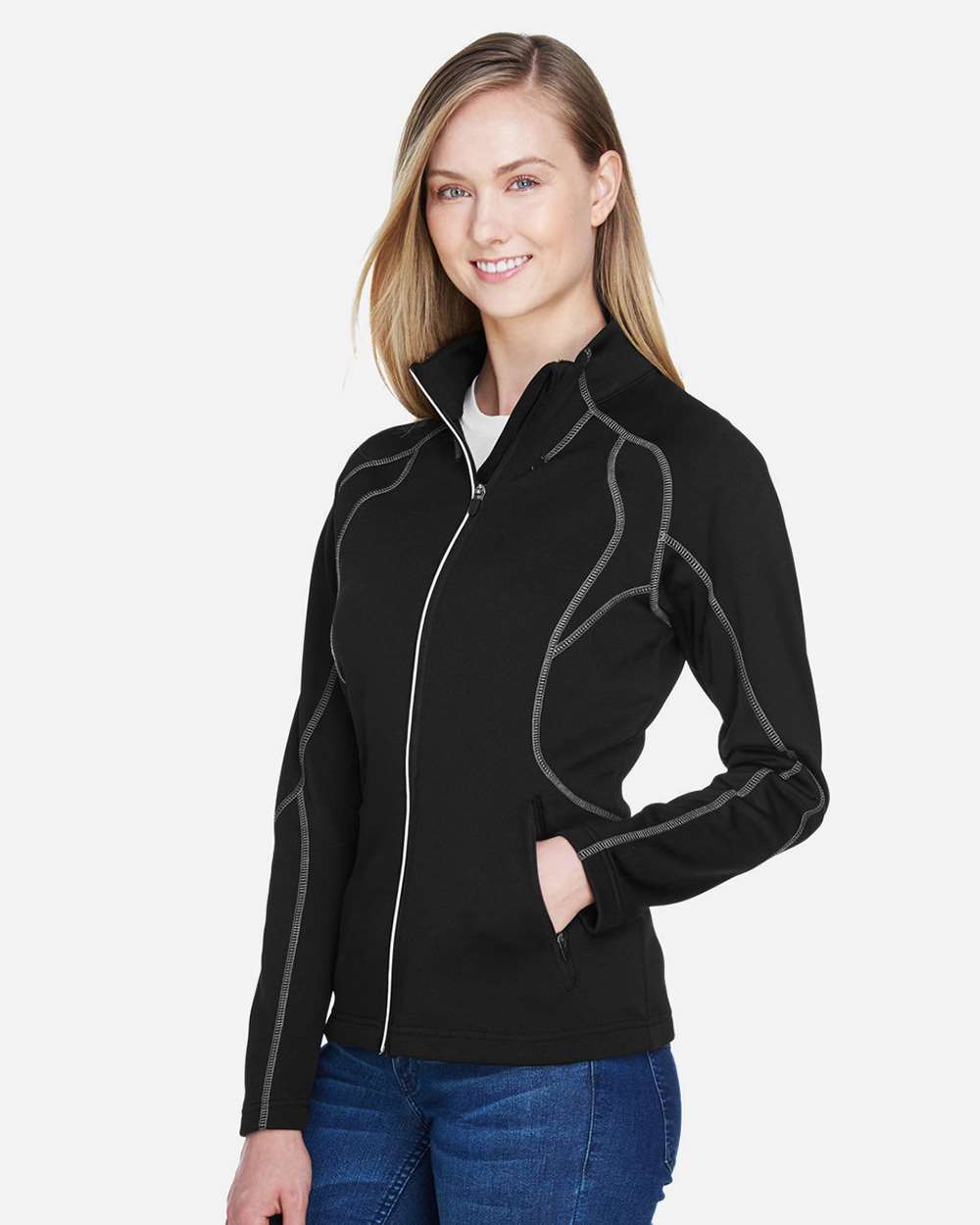 North End-78174-Women's Gravity Performance Fleece Jacket - Image 4