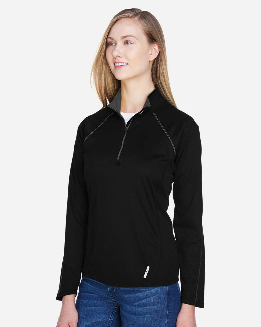 North End-78187-Women's Radar Quarter-Zip Pullover Performance Top - Image 4