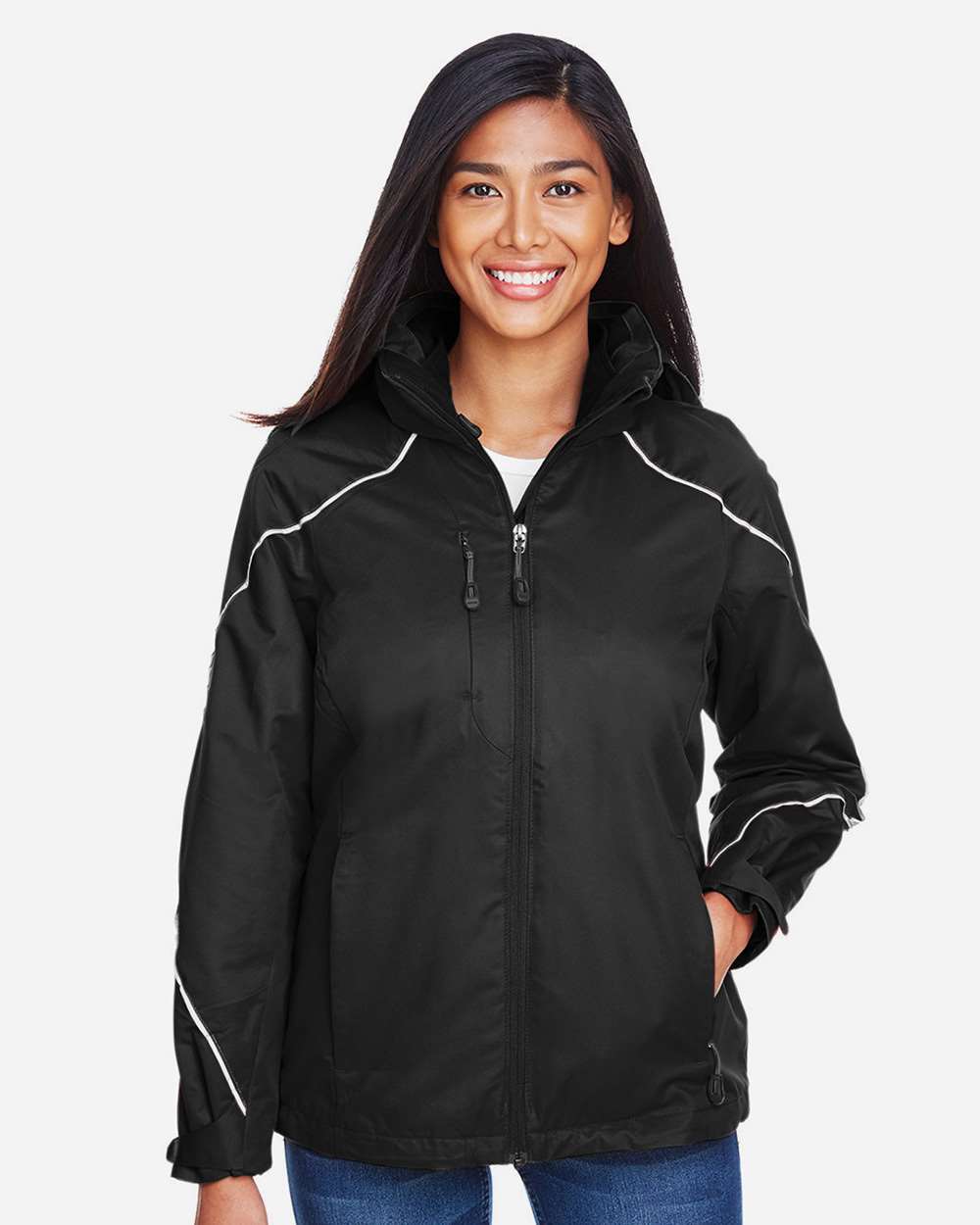 North End-78196-Women's Angle 3-in-1 Jacket with Bonded Fleece Liner - Image 3