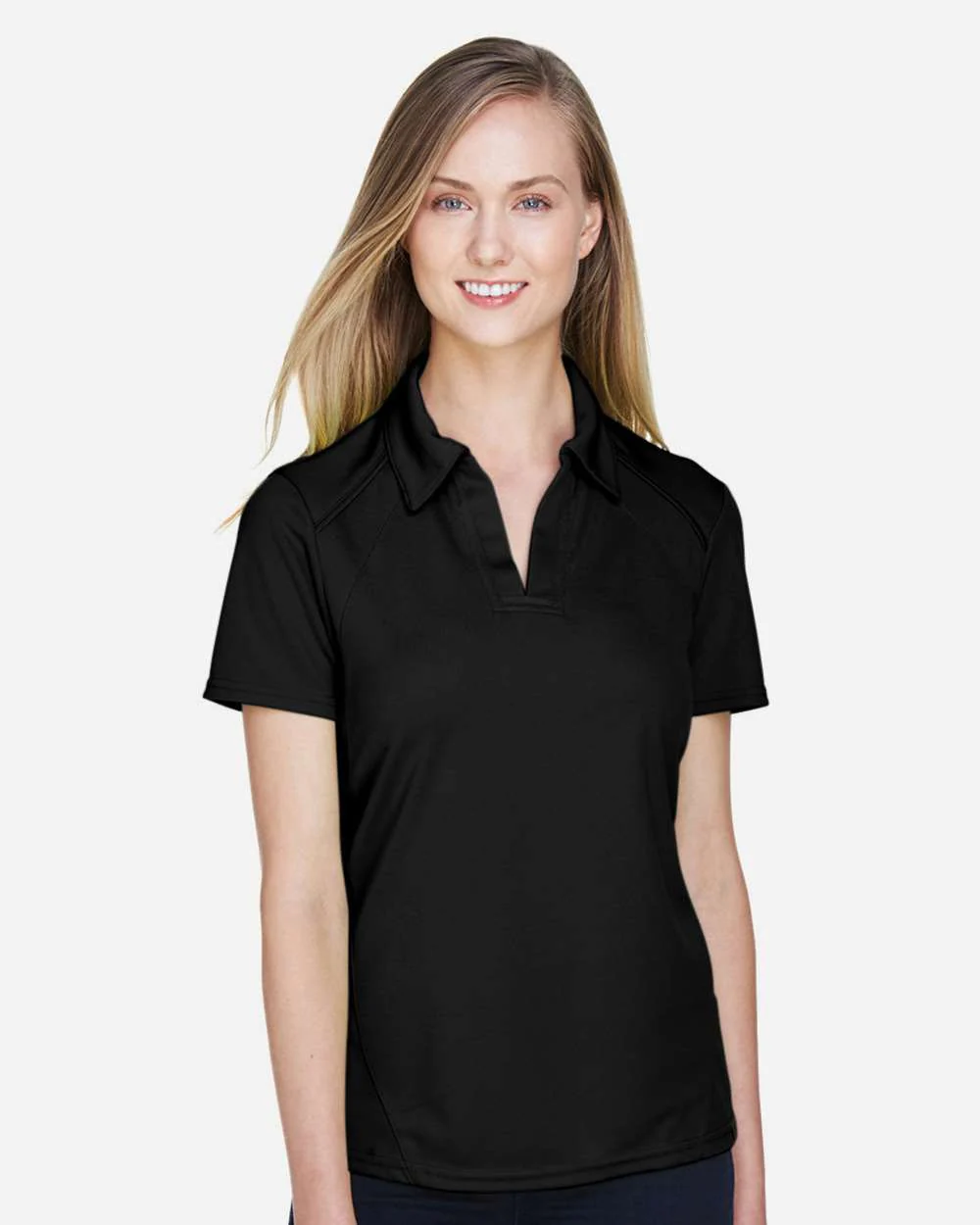 North End-78632-Women's Recycled Polyester Performance Pique Polo - Image 3