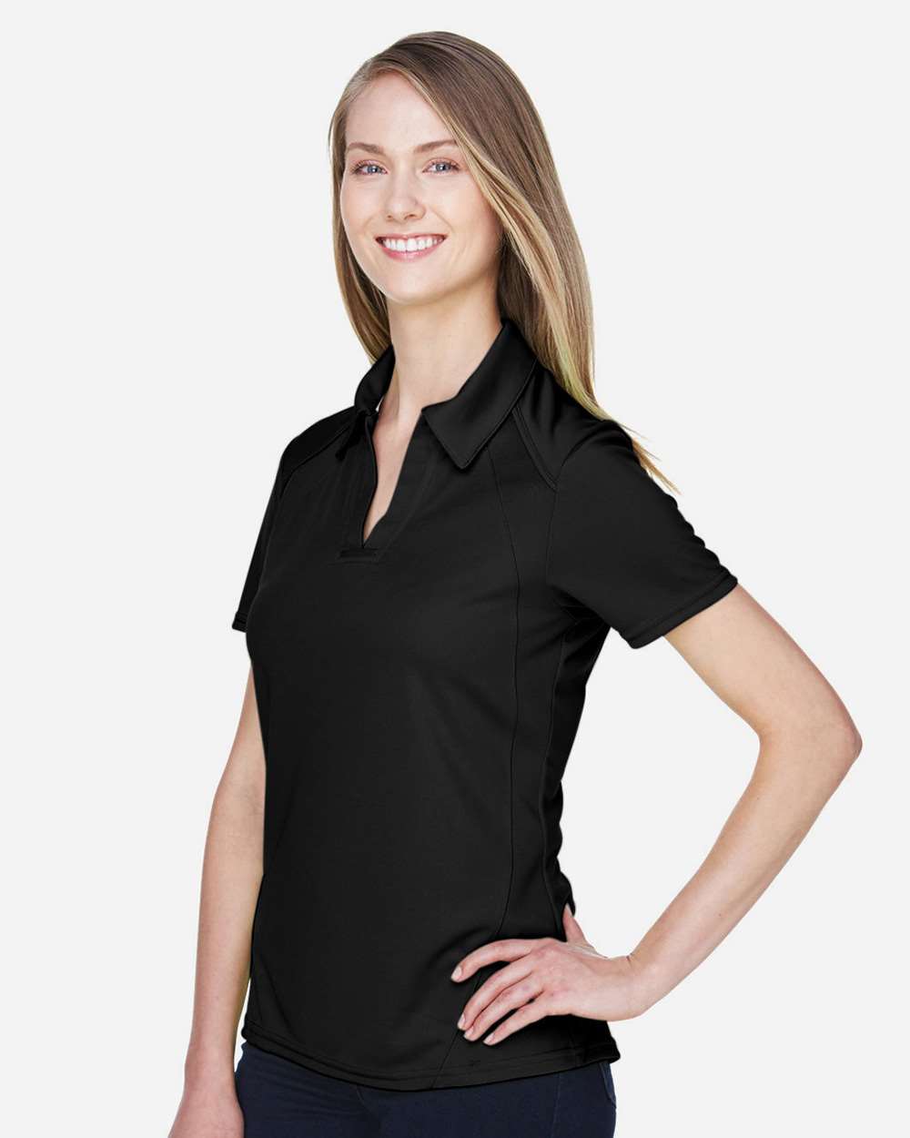 North End-78632-Women's Recycled Polyester Performance Pique Polo - Image 4
