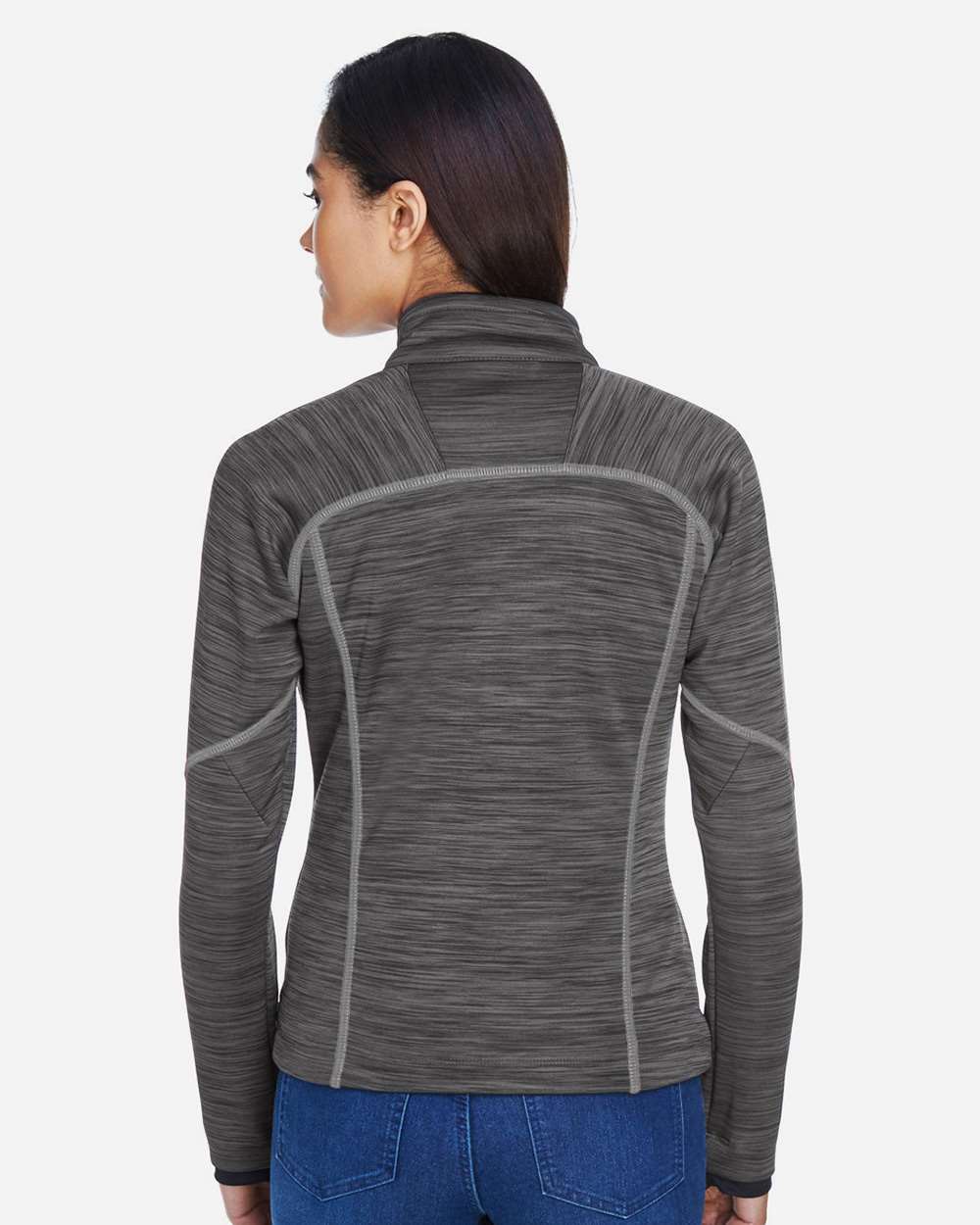 North End-78697-Women's Flux Mélange Bonded Fleece Jacket - Image 11