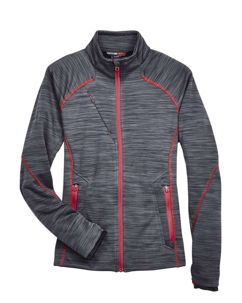 North End-78697-Women's Flux Mélange Bonded Fleece Jacket - Image 12