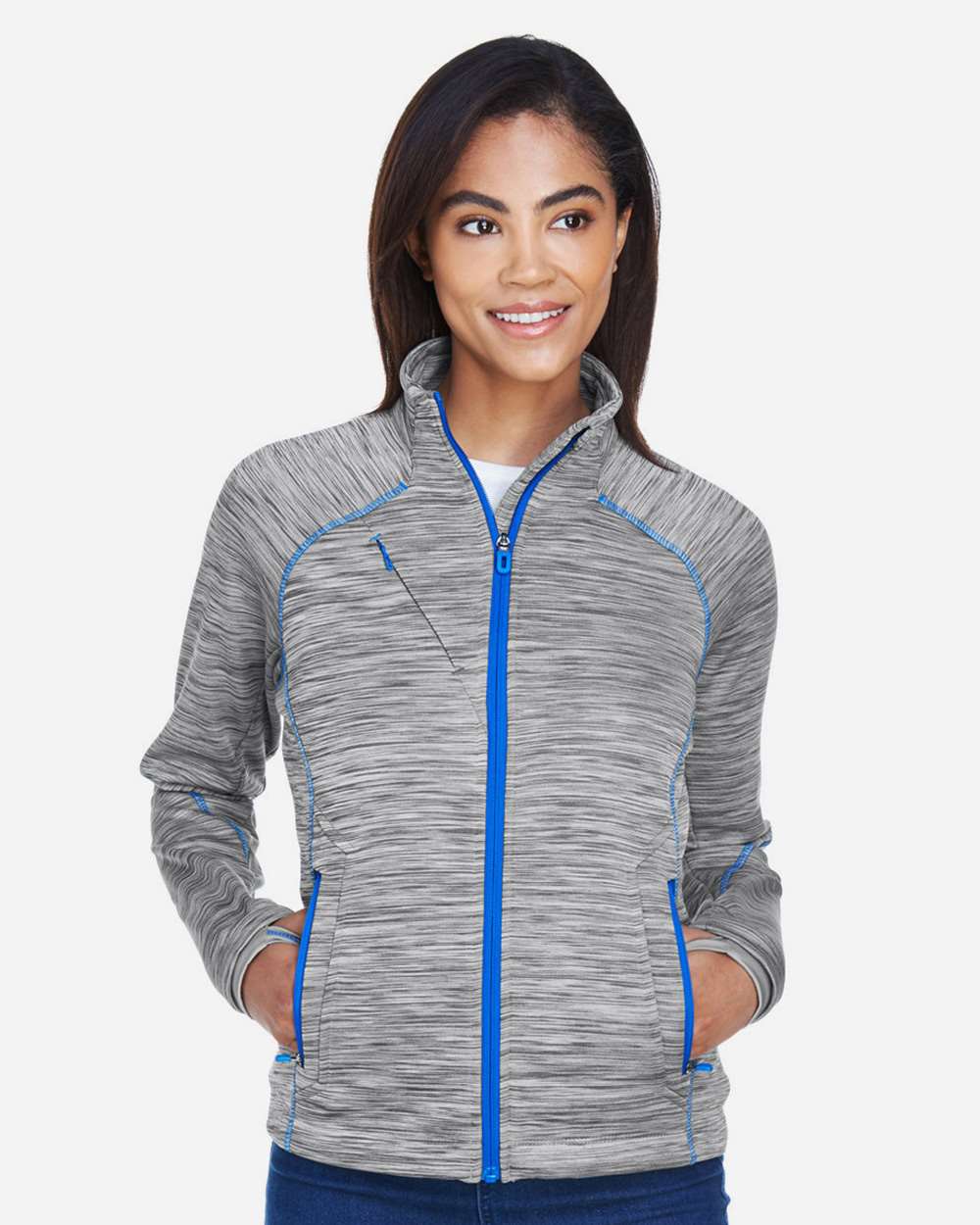 North End-78697-Women's Flux Mélange Bonded Fleece Jacket - Image 24