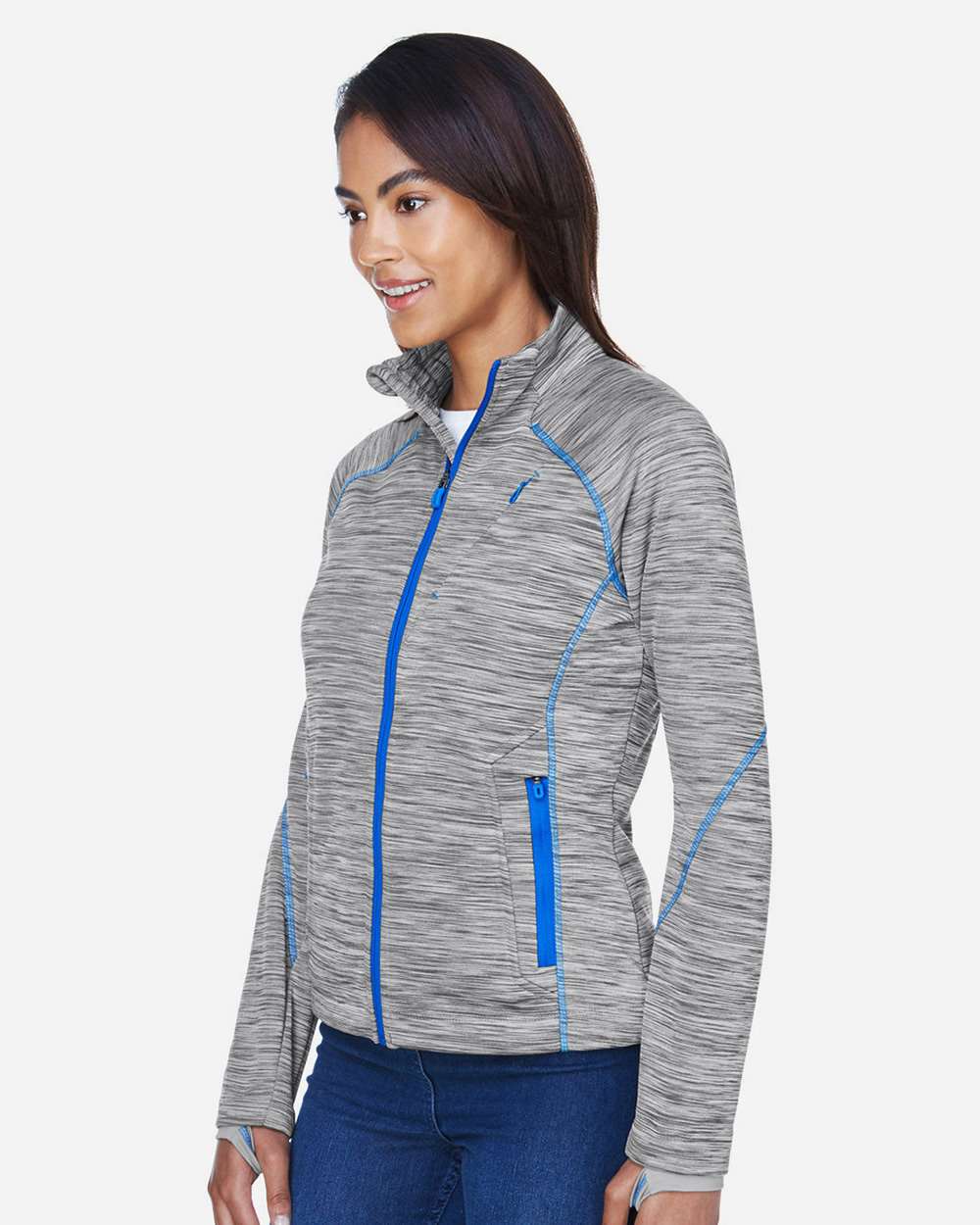 North End-78697-Women's Flux Mélange Bonded Fleece Jacket - Image 25