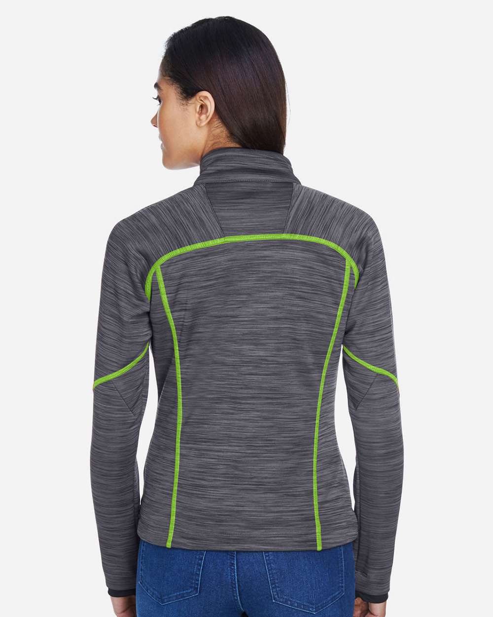 North End-78697-Women's Flux Mélange Bonded Fleece Jacket - Image 5