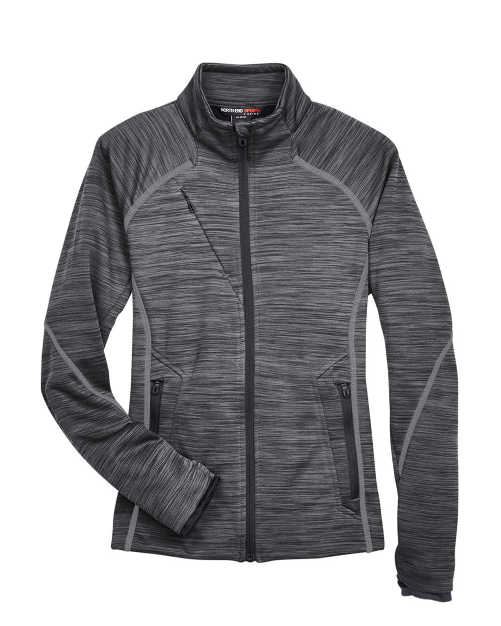 North End-78697-Women's Flux Mélange Bonded Fleece Jacket - Image 7