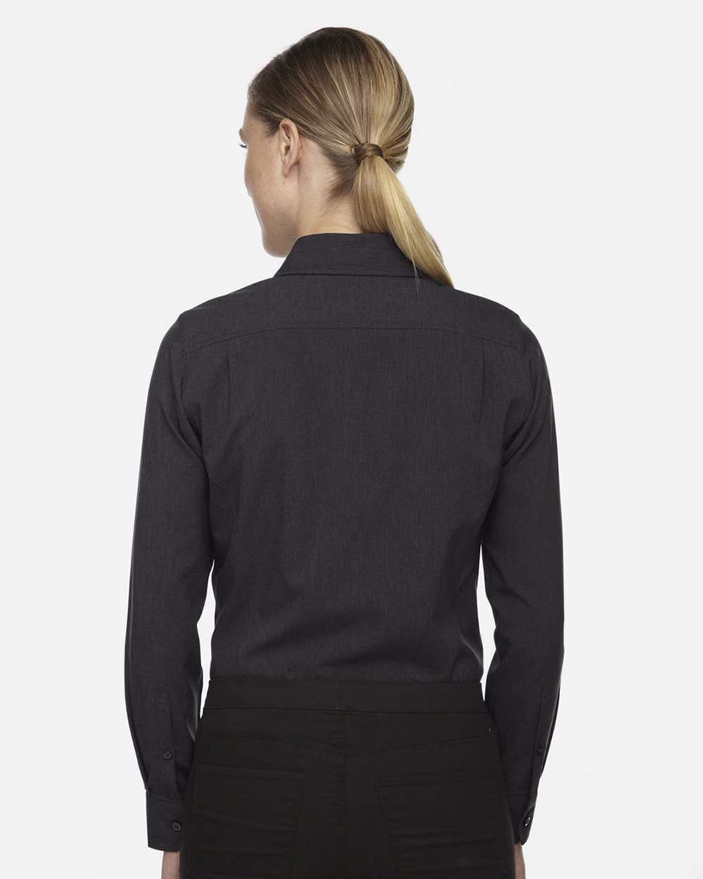 North End-78802-Women's Melange Performance Shirt - Image 3
