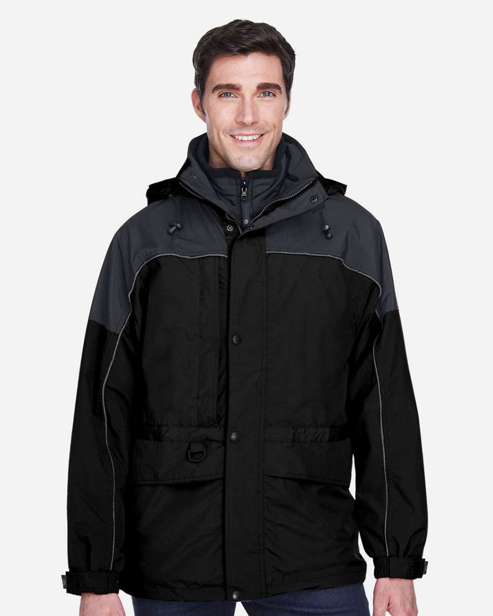 North End-88006-Men's 3-in-1 Two-Tone Parka - Image 3