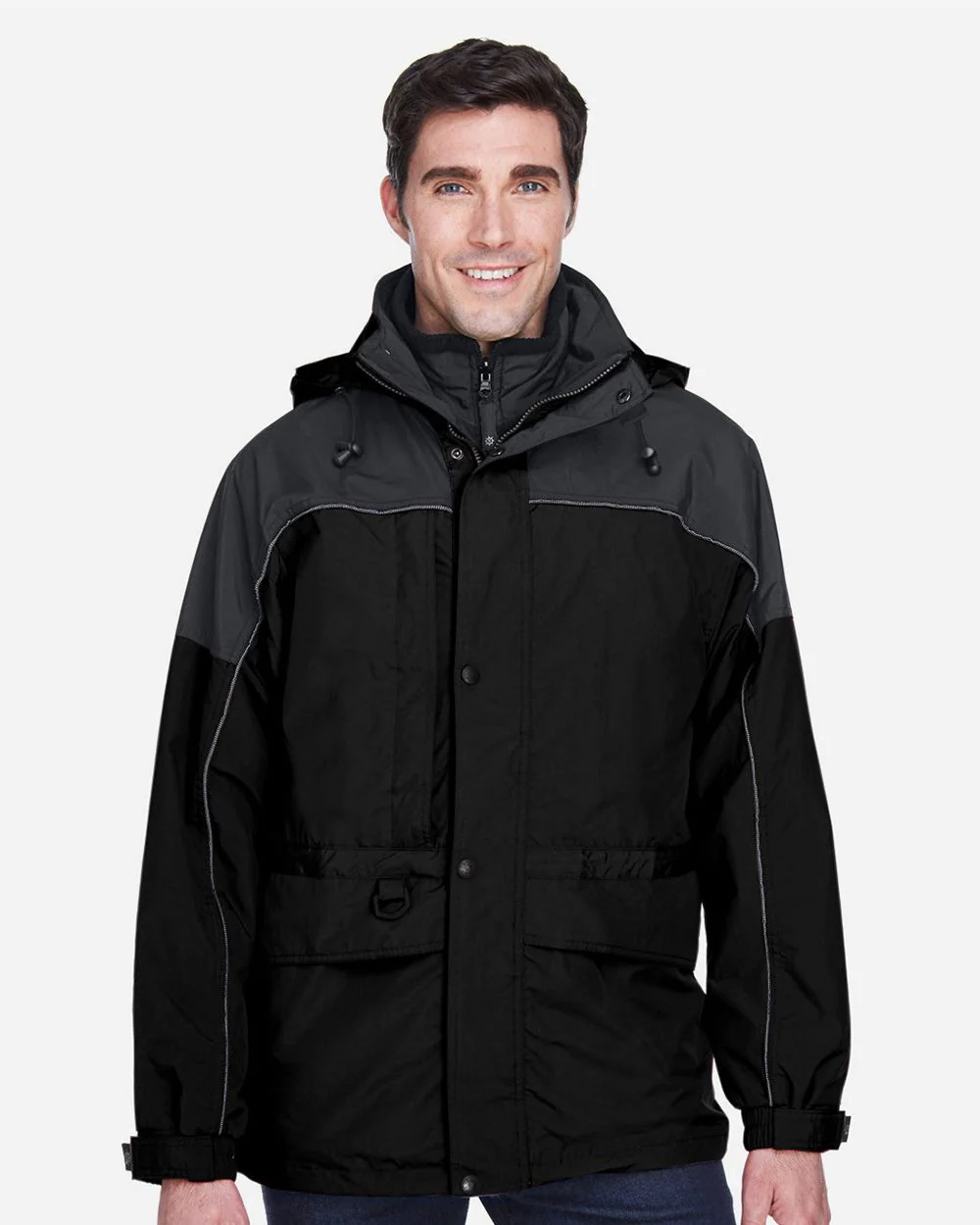 North End-88006-Men's 3-in-1 Two-Tone Parka - Image 6