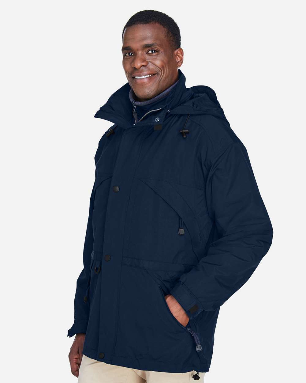 North End-88007-Men's 3-in-1 Parka with Dobby Trim - Image 10