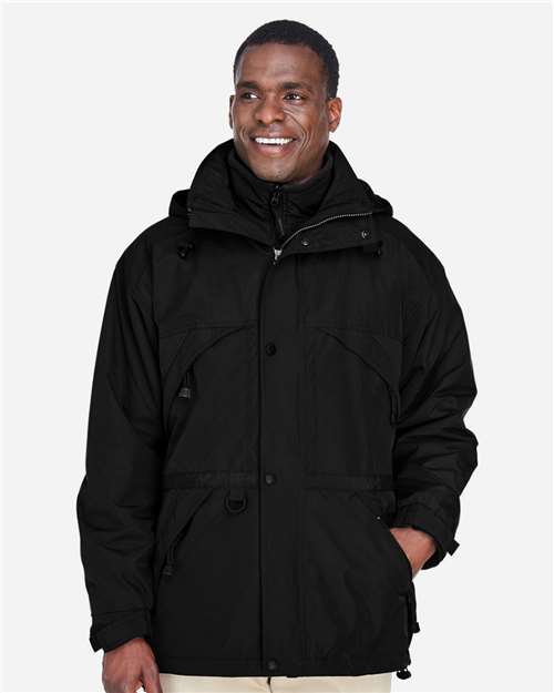 North End-88007-Men's 3-in-1 Parka with Dobby Trim - Image 15