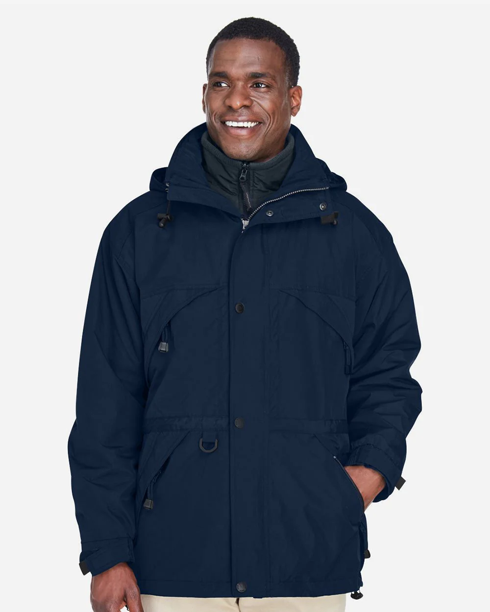 North End-88007-Men's 3-in-1 Parka with Dobby Trim - Image 6