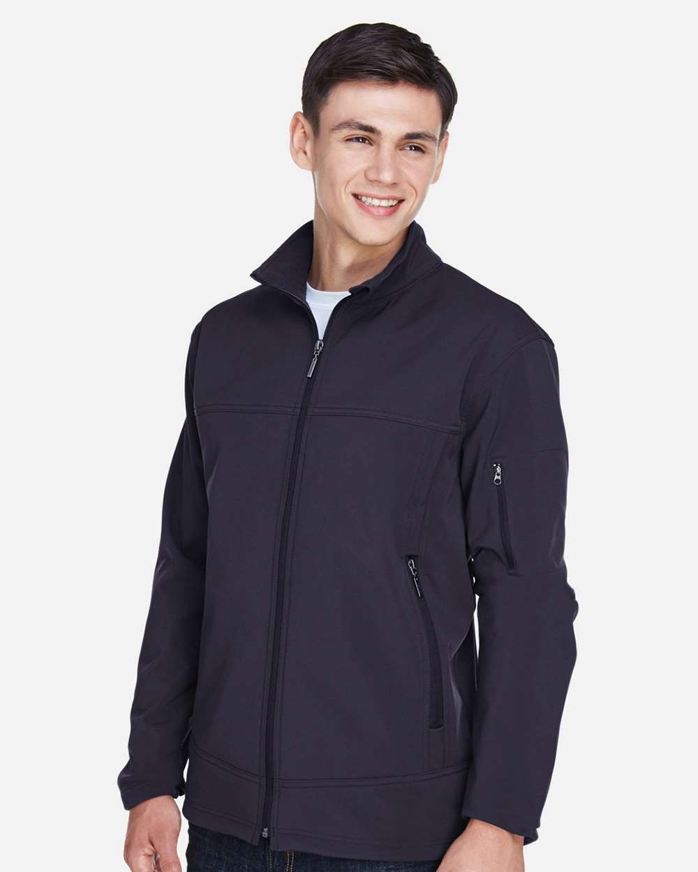 North End-88099-Men's Three layer Fleece Performance Soft Shell Jacket - Image 10