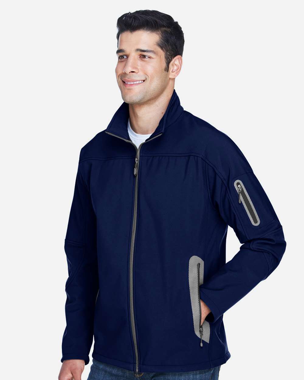 North End-88138-Men's Three Layer Fleece Bonded Shell Technical Jacket - Image 10