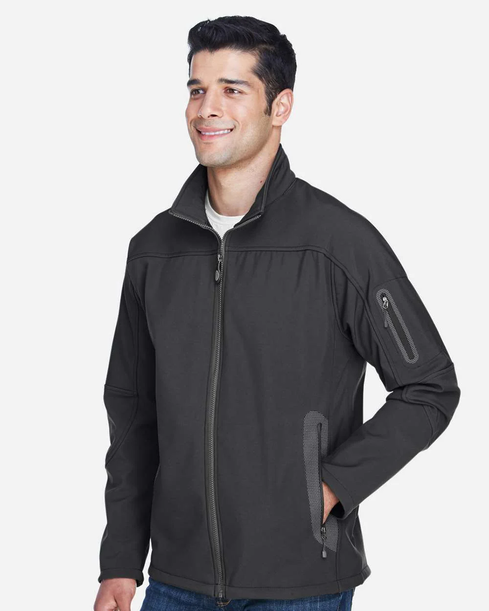 North End-88138-Men's Three Layer Fleece Bonded Shell Technical Jacket - Image 15