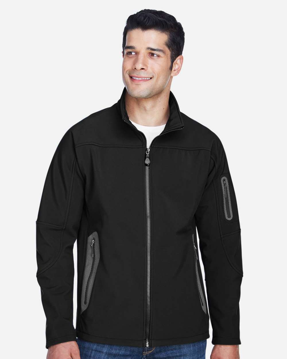 North End-88138-Men's Three Layer Fleece Bonded Shell Technical Jacket - Image 3