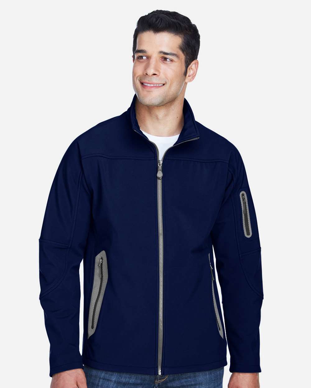 North End-88138-Men's Three Layer Fleece Bonded Shell Technical Jacket - Image 9