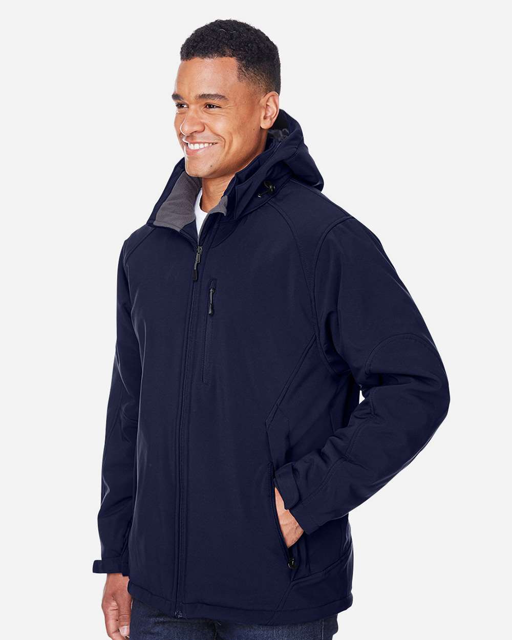 North End-88159-Men's Glacier Insulated Three-Layer Fleece Soft Shell Hood Jacket with Detachable Hood - Image 10