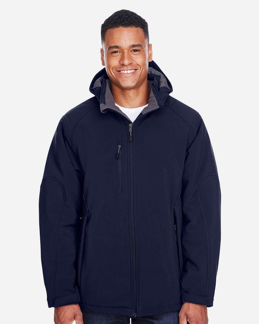 North End-88159-Men's Glacier Insulated Three-Layer Fleece Soft Shell Hood Jacket with Detachable Hood - Image 9